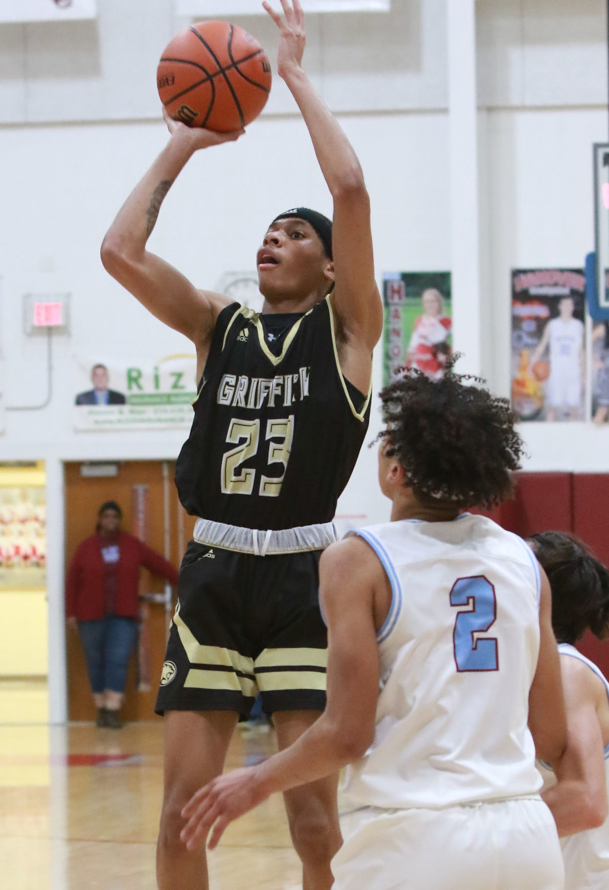 Boys basketball - Griffith at Hanover Central